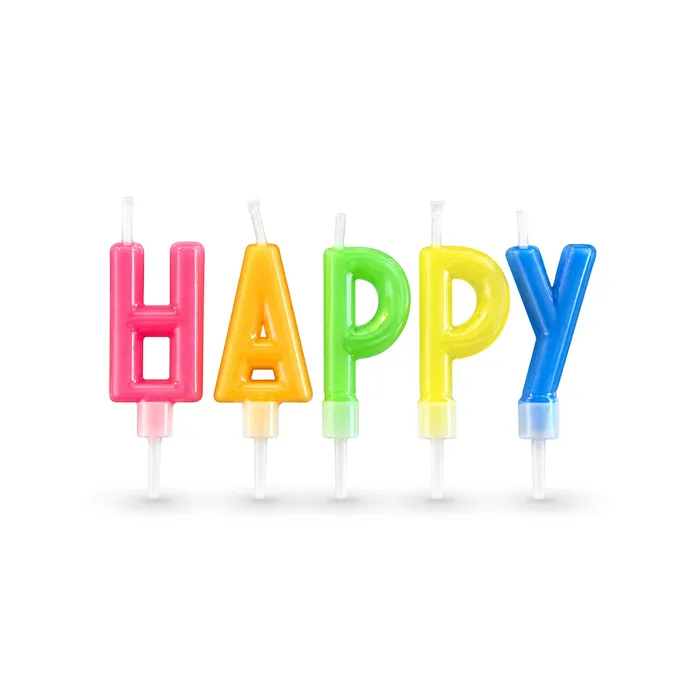 Hauptbild des Produkts Set svíček na špejli "HAPPY BIRTHDAY" 65mm [1 sada]