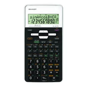 Sharp Taschenrechner EL-531THWH, schwarz-weiss, school