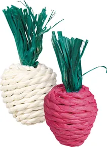Sisal-Rettich weiß und rot 8 cm (2 Stück)