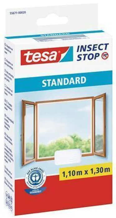 Hauptbild des Produkts Síť proti hmyzu "55680", do oken, bílá, 1,1 x 1,3 m, na suchý zip, TESA