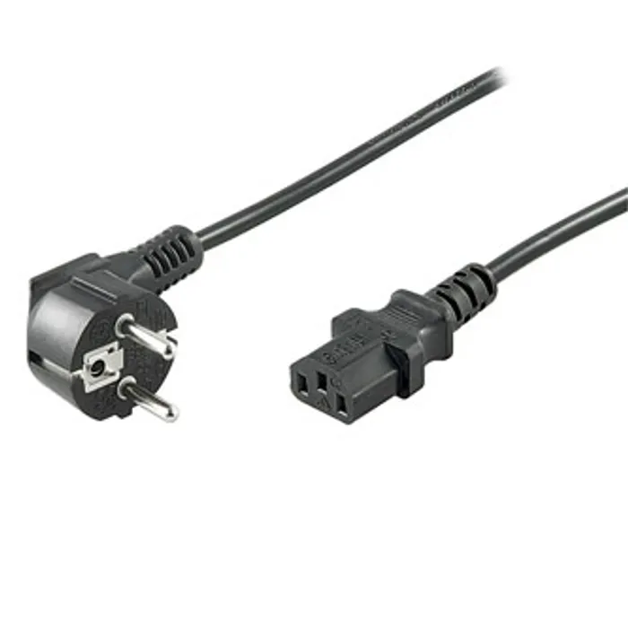 Hauptbild des Produkts Síťový kabel 230V napájecí, CEE7 (vidlice)-C13, 1m, VDE approved, černý
