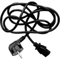 Weiteres Produktbild Netzkabel 23 Netzkabel, CEE7 (Stecker)-C13, 2m, VDE approved, schwarz, Logo, 5er Pack (economy), Preis für 1 Stk
