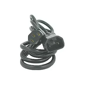 Netzkabel 23 verlängerbar, C13-C14, 5m, VDE approved, schwarz, Logo