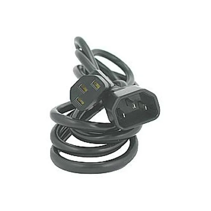 Hauptbild des Produkts Síťový kabel 230V prodlužovací, C13-C14, 5m, VDE approved, černý, Logo