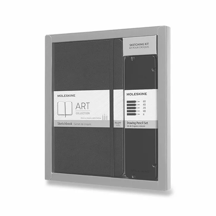 Hauptbild des Produkts Skicář Moleskine - tvrdé desky L, dárková sada s grafitovými tužkami