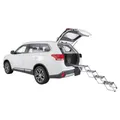 Klapptreppe, 4 Stufen, Aluminium/TPR, 37 cm Breite, bis zu 70 cm Höhe, max. 160 cm, Tragfähigkeit 75 kg