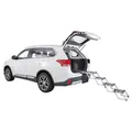 Klapptreppe, 4 Stufen, Aluminium/TPR, 37 cm Breite, bis zu 70 cm Höhe, max. 160 cm, Tragfähigkeit 75 kg