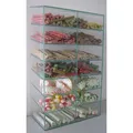 Weiteres Produktbild Glasbehälter für Leckereien – Platte H51/B30/H15/2x7 Einlegeböden