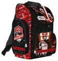 Schulrucksack, Aktentasche "Star Wars Episode7", rot, ergonomisch 16", UNIPAP