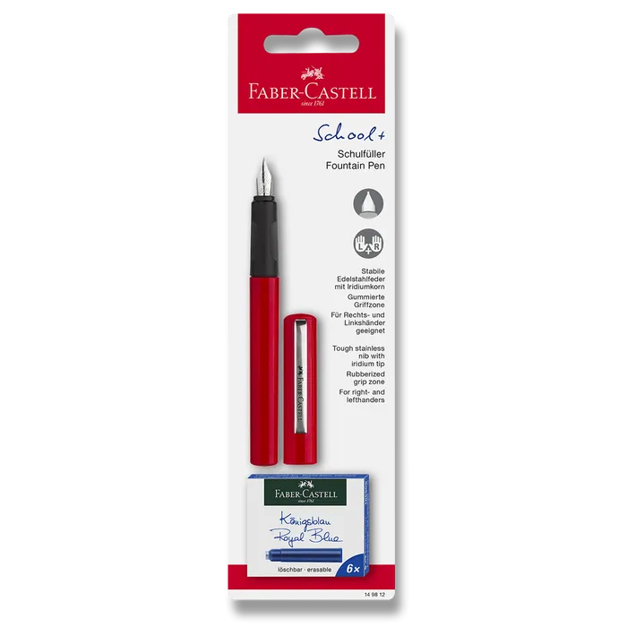 Hauptbild des Produkts Školní bombičkové pero červená Faber Castell 149812