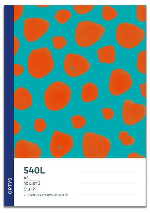 Hauptbild des Produkts Školní sešit 540, čistý, s integrovaným lenochem, jahůdky