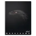 Schulheft Pigna Monocromo Black A4, liniert, 40 Blatt, Motivmix