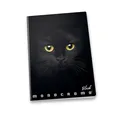 Schulheft Pigna Monocromo Black A5, liniert, Motivmix