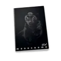 Schulheft Pigna Monocromo Black A5, liniert, Motivmix