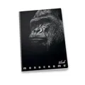 Schulheft Pigna Monocromo Black A5, liniert, Motivmix