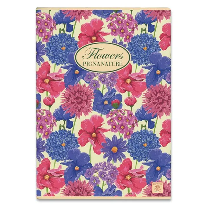 Hauptbild des Produkts Školní sešit Pigna Nature Flowers A5, linkovaný, 40 listů, mix motivů