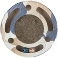 Kratztrommel mit Spielzeug 33 cm blau