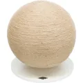 Kratzball auf Holzsockel, 29 × 31 cm, Jute