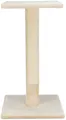 BEANA Kratzbaum mit Lehne, 9 cm / 69 cm, Sisal/Plüsch, beige