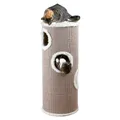 Kratzrolle für Katzen TOWER EDOARDO grau/creme 100 cm