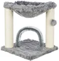 Weiteres Produktbild BAZA Kratzbaum mit Bett und Bürste, 50 cm, grau