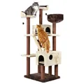 Weiteres Produktbild Kratzbaum FELICITAS, 190 cm, 2 Nester/3 Ablagen, beige/braun