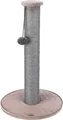 Kratzbaum LIVIA mit Bommel, Stamm 64 cm, altrosa, Sisal/Plüsch