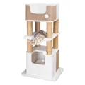 Kratzbaum LUCANO XXL 110 cm weiß/beige