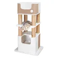 Kratzbaum LUCANO XXL 110 cm weiß/beige