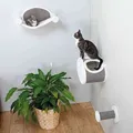 Weiteres Produktbild Kratzbaum an der Wand mit Bett für eine Katze, 54 x 28 x 33 cm