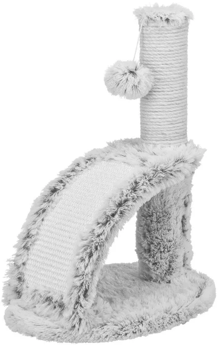 Hauptbild des Produkts Škrabadlo WINNIE Junior s kartáčem, 43 cm, sisal/ dlouhovlasý plyš, šedá