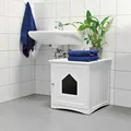 Weiteres Produktbild Katzen-Toilettenschrank 49 x 51 x 51 cm weiß (z. B. 4018)