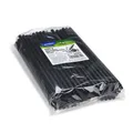 Weiteres Produktbild Trinkhalm (Bio-Komposit) wiederverwendbar schwarz `JUMBO` Ø8mm x 24cm [100 St.]