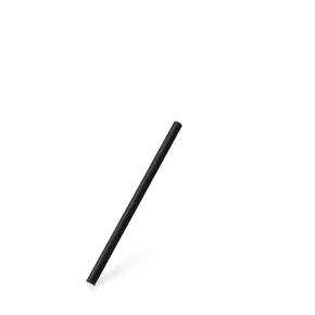 Papiertrinkhalm schwarz `JUMBO` durchmesser 8mm x 15cm [100 St.]