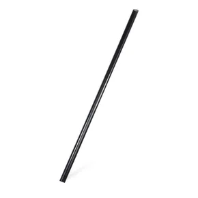 Trinkhalme JUMBO plastik schwarz 25 cm, Durchmesser 8 mm [500 Stück] (wiederverwendbar)