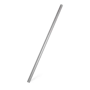 JUMBO-Strohhalme aus Kunststoff silber 25 cm, Durchmesser 8 mm [150 Stück] (wiederverwendbar)