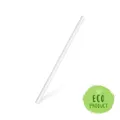 Papiertrinkhalm weiß `JUMBO` durchmesser 8mm x 20cm [100 St.]