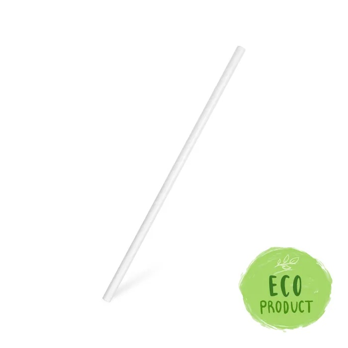 Hauptbild des Produkts Slámky papírové rovné, bílé 20 cm, průměr 6 mm BIO [25 ks]