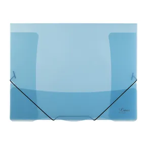 Stil mit gummierten transparenten Linien blau