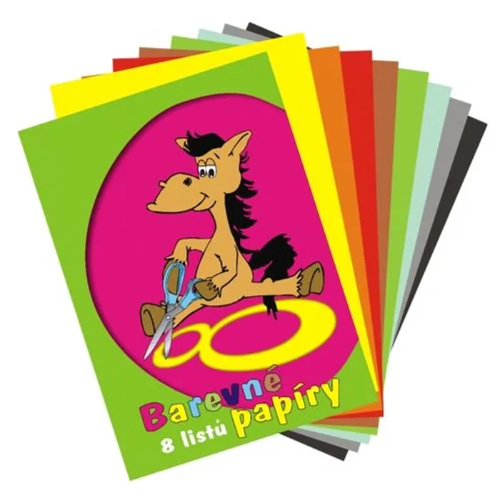 Hauptbild des Produkts Složky barevných papírů A4 - 8listů/složka