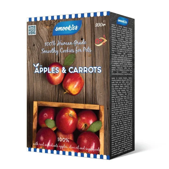 Hauptbild des Produkts SMOOKIES Premium APPLE - jablkové sušenky 100% human grade, 200g