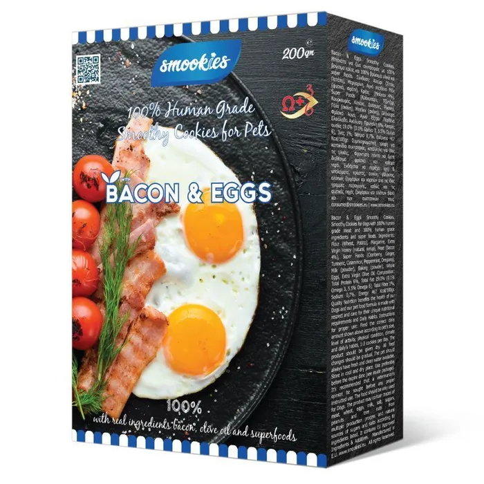 Hauptbild des Produkts SMOOKIES Premium BACON - slaninové sušenky 100% human grade, 200g