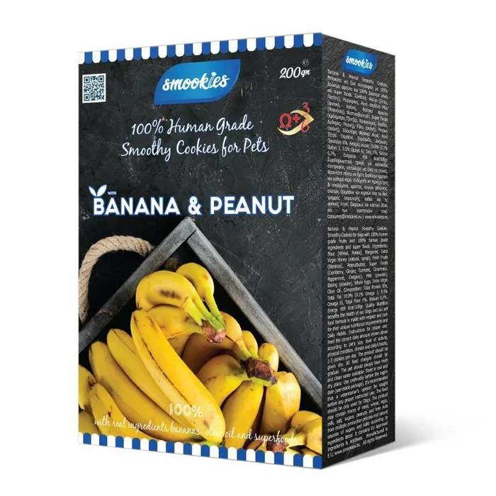 Hauptbild des Produkts SMOOKIES Premium BANANA - banánové sušenky 100% human grade, 200g