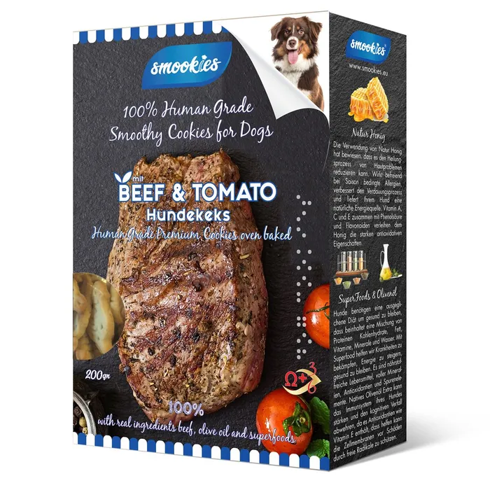 Hauptbild des Produkts SMOOKIES Premium BEEF - hovězí sušenky 100% human grade, 200g