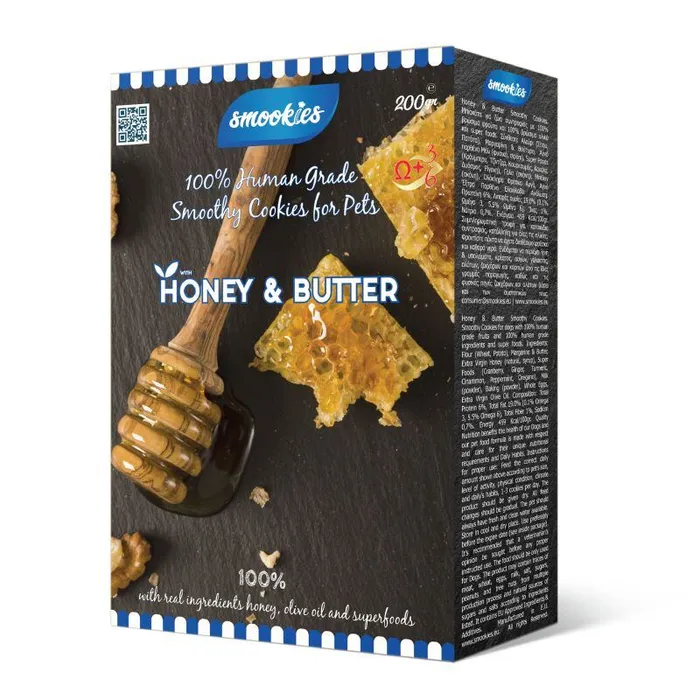 Hauptbild des Produkts SMOOKIES Premium HONEY - medové sušenky 100% human grade, 200g