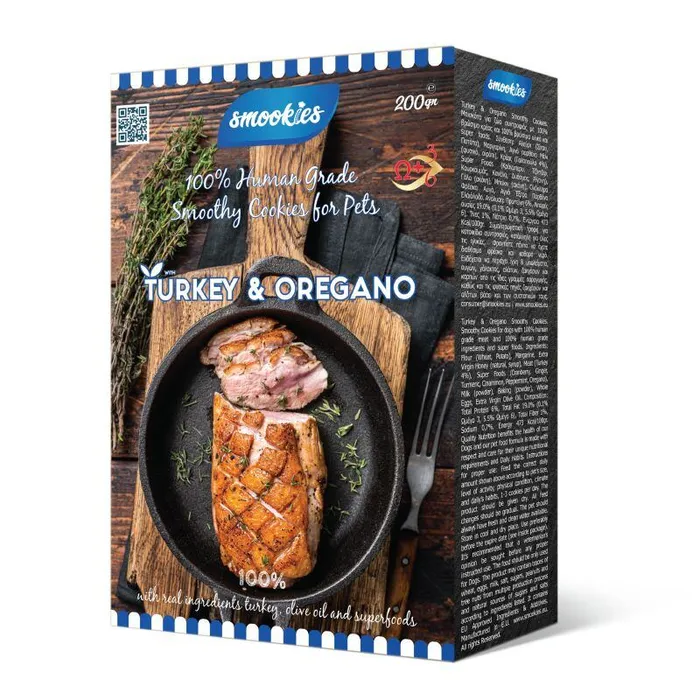 Hauptbild des Produkts SMOOKIES Premium TURKEY - krůtí sušenky 100% human grade, 200g
