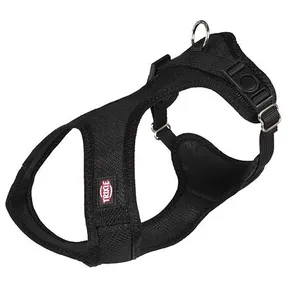 Weiches Geschirr, weich, gepolstert, Schwarz XXS-XS: Brustumfang: 28–40 cm/15 mm