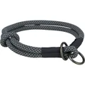 Weiteres Produktbild Rundes, halb einziehbares Soft Rope-Halsband, schwarz/grau, L: 50 cm/ 10 mm