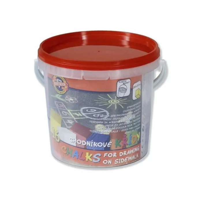 Hauptbild des Produkts Souprava křídy chodníkové 16 ks 112516 kýblík