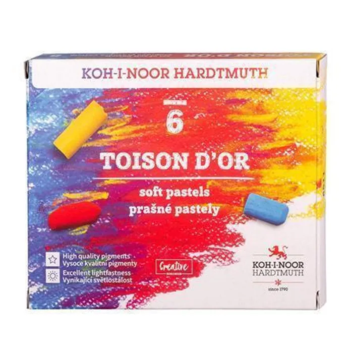 Hauptbild des Produkts Souprava pastelů prašných TOISON D'OR 8511 6ks KOH-I-NOOR